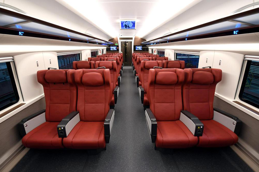 Bullet train interior